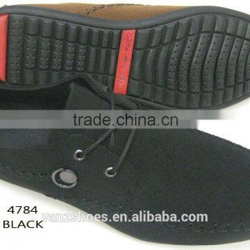 Lace up rubber shoes for men.