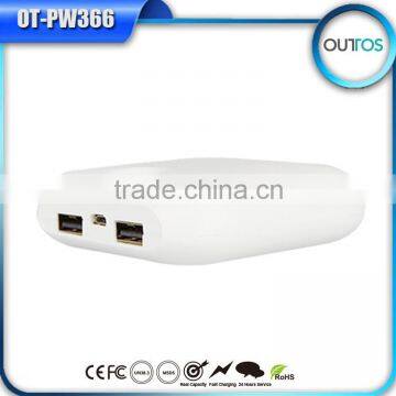 Stone Shape Dual Usb Battery Backup 6600mah Power Banks for Cell Phones photo-3