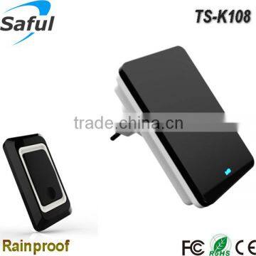 Rainproof waterproof outdoor call button 25-110dB volume adjustable 220v wireless doorbell