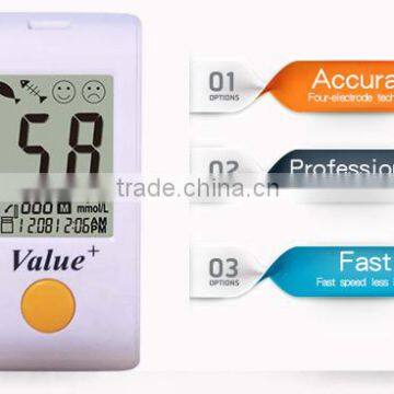 FDA Approved Blood Glucose Meter no Code USB Cable New Blood Glucose Meter Value+ photo-3