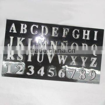 Factory Direct Sale OEM Plastic Letter Stencil Ruler in Stock stationery scissors