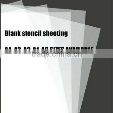 10 x A4 thin clear PVC plastic stencil film sheets for cutting reusable stencils