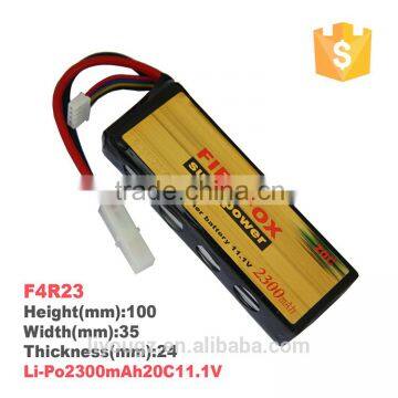 Wholesale Price F4R23 FireFox Li-Po 2300mAh 20C 11.1V Li-Po Li-Polymer Military Battery