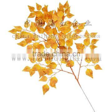 45-110cm artificial leaf, artificial birch spray, fire-retardant branch