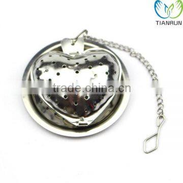 New Style Hot Selling Stainless Steel Heart Shape Tea Infuser