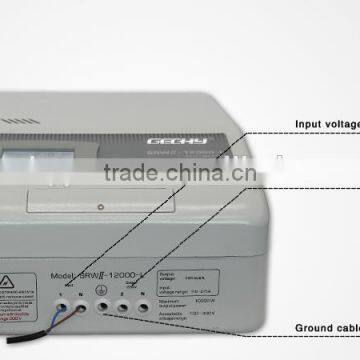 SRWII-12000-L Single Phase Wall Mounted LCD Display Relay Control Type Full Automatic AC Voltage Regulator/stabilizer/AVR photo-3