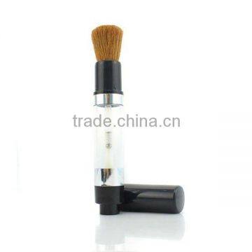 2012 Hot Sell Load Powder Goat Hair Plastic Handle With Diamond Retractable Powder Brush