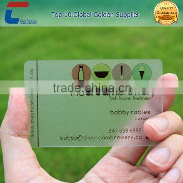 Transpaarent card in Access Control Card CR80 blank white cards