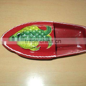 tin toys boat models new model fish painted