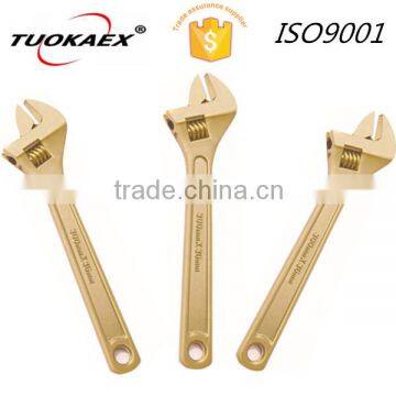 Non sparking wrench adjustable 8" brass