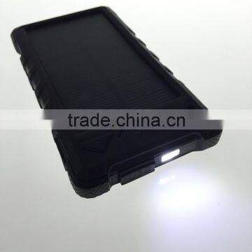 With Frosted Material Portable Waterproof Solar Power Bank Solar Charger 8000mah Built-in Battery photo-4