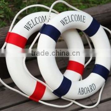 Cloth navy accent welcome aboard life ring decoration only