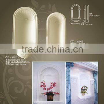 Decorative wall materials of pu niche / cornice for home decor and wall decoration