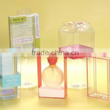 Plastic PVC folding Box with hanger and printing