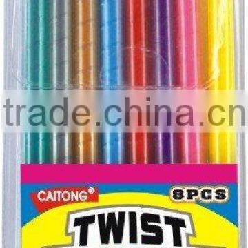 twistable crayon(eight color crayon,propelling crayon)