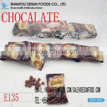 Chain packing halal chocolate flavor milk candy sweet