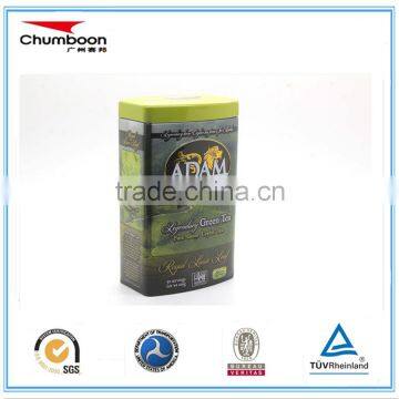 Doulbe Lid Rectangle Tea Tin Box photo-3