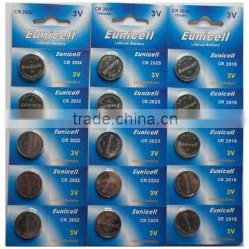 Li-ion Battery Type 3v CR2032 button cell battery CR2032 CR2025 CR2016 coin cell