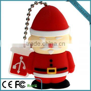 Wholesale Father Christmas USB Flash Drive for Xmas Gifts