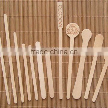 Wooden drink stirrers