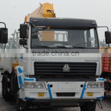 low price sinotruk howo 6x4 cargo truck 12t truck mounted crane with XCMG 12t crane                        
                                                Quality Choice