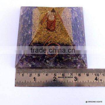 Orgonite Pyramid | Amethyst Gemstone