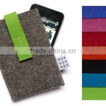 polyester/wool felt phone case/phone pouch/phone bag