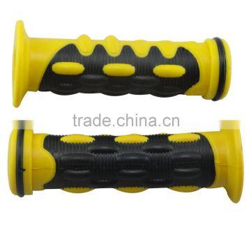 Hot sale 7/8'' black yellow motorcycle handle grips