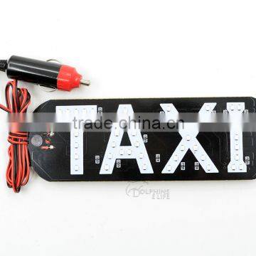 45SMD 12V Cigarette Lighter Socket Suction Taxi LED Board Light LED Taxi Sign Light Taxi Cab Top Lamp