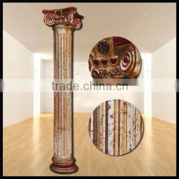 Ancient tone diameter 30 centimeter cover with special color leaf resin roman column