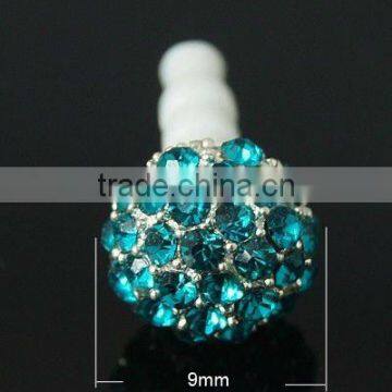 Plastic Rhinestone Mobile Dustproof Plugs(MOBA-C002-10)