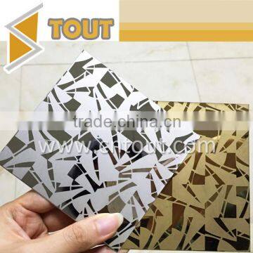 Etched color inox mirror sheet