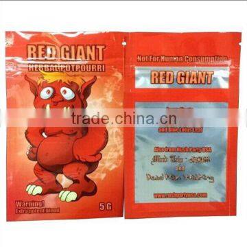 Red giant 5g herbal incense bag