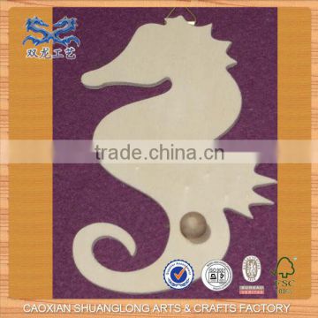 New design lovely dragon shaped carved wooden wall hook