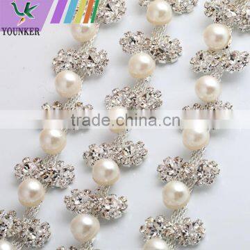 Bling Bling Fashion latest Fancy Rhinestone Cup Chian For Garments,bags,shoes decorations YSC08