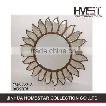 Factory sale fashion style funny sun shape wall mirror