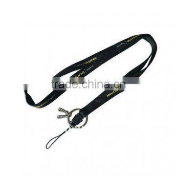 2012 New stylish polyester cell phone neck lanyards with customized logo