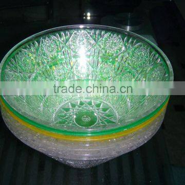 crystal salad bowl