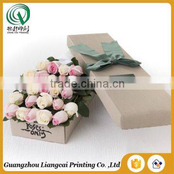 Rectangle shape customized superior quality cardboard packaging boxes flower box packaging box for flowers