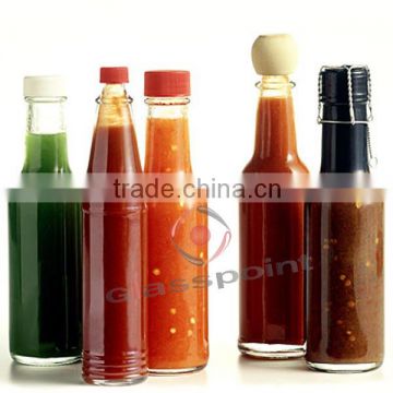 Spicy foods bottle, glass bottle for canning, sauce