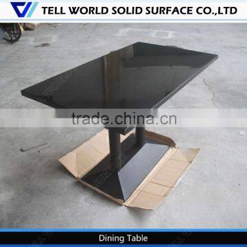 Pure black dining table/classic dining table designs/modern dining tables