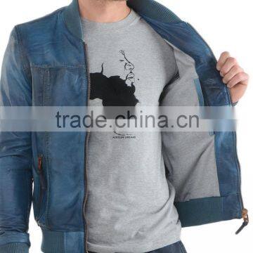Classical Mens Classic Leather Jacket Fashion 2016 photo-4