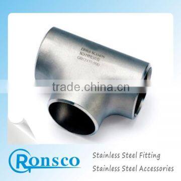 304 t shaped stainless steel decorative pipe fitting