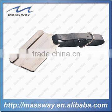 Promotiong Blank Custom Brushed Aluminum Luggage Tag