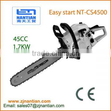 High quality 45cc/52cc/58cc petrol chainsaw with 2 stroke garden tools