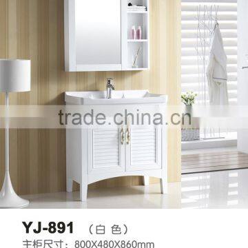 Simple design! waterpproof solid wood low price modern bathroom cabinet