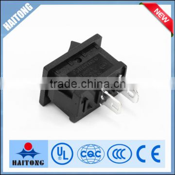 2016 hot selling high quality 6A 250V 2pin black cover rocker switch cheap price