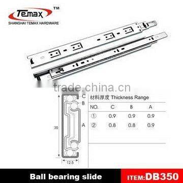 ball bearing safety hidden closet telescopic drawer slide