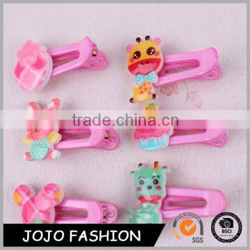 Pink baby girls hair accessories cartoon hair clip hair grip little girl hair accessory