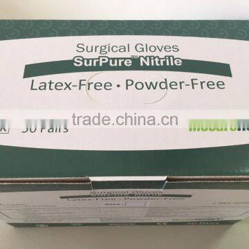 Anti-allergic Latex-free Nitrile Surgical Gloves